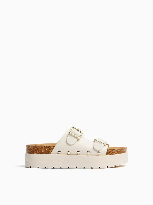 Buckled platform sandals