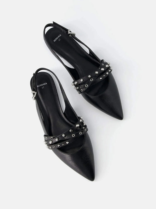 Studded slingback